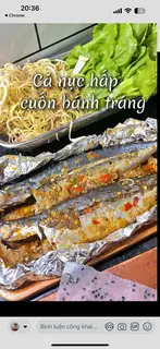 Hình ảnh bánh tráng cuốn cá nục 