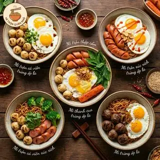 Hình ảnh Mì trộn cá viên xúc xích