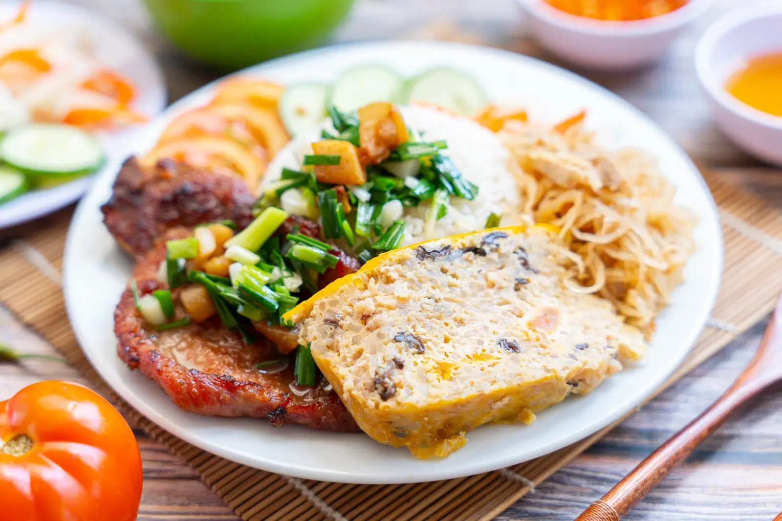 Hình ảnh Cơm Sườn Bì Chả