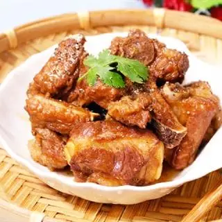 Hình ảnh SET 26: Cơm sườn kho tiêu+ canh cua+ rau+ đồ uống( trà tắc/rau má/chanh Leo)