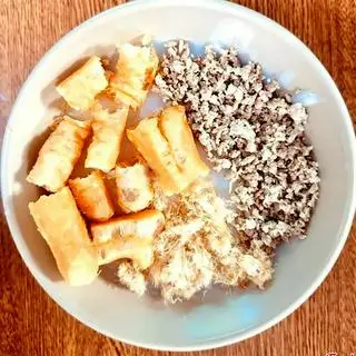 Hình ảnh Combo cháo thịt bằm - ruốc - quẩy - sữa đậu