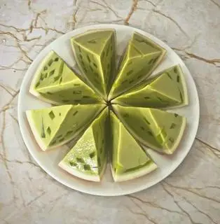 Hình ảnh Flan trái dừa _Vị Matcha