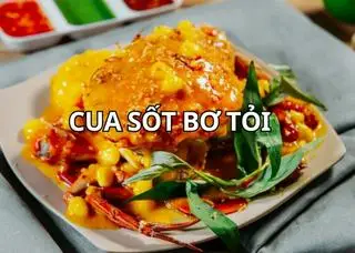 Hình ảnh cua gạch sốt bơ tỏi 1 con 