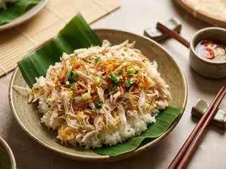 Hình ảnh Xôi mặn gà xé