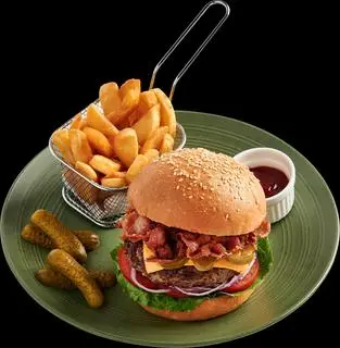 Hình ảnh Crispy chicken burger & fries