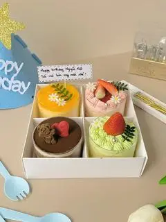 Hình ảnh Set 4 bánh kem sinh nhật mini