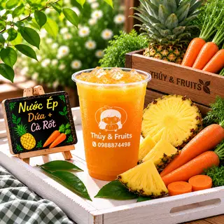 Hình ảnh Nước Ép Dứa + Cà Rốt