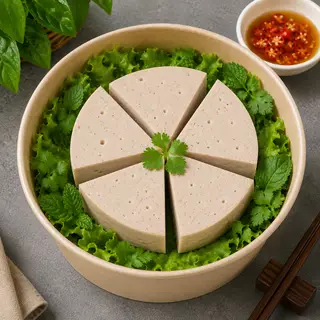 Hình ảnh Giò lụa chay vegan(cắt khoanh)