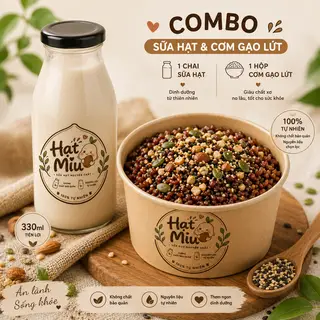 Hình ảnh Combo 1 Sữa Hạt + 1 Cơm Gạo Lứt