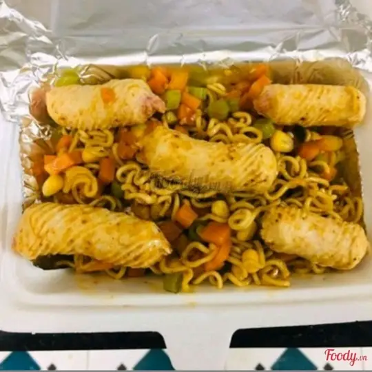 Hình ảnh Mì trộn mực xoắn 