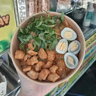 Hình ảnh Bánh Tráng Ủ Bơ Trộn Muối Tỏi Tắc (CÓ TỐP MỠ)
