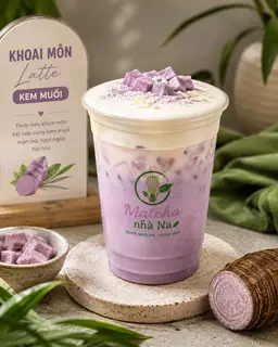 Hình ảnh Khoai môn latte kem muối 