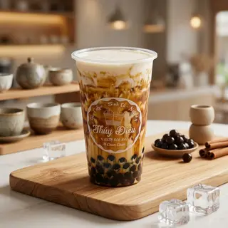 Hình ảnh Sữa tươi trân châu đường đen