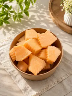 Hình ảnh Dưa Lưới - Trái Cây Tươi Cắt Gọt Sẵn