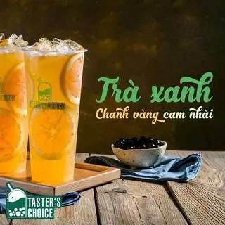 Hình ảnh Trà xanh chanh vàng cam nhài