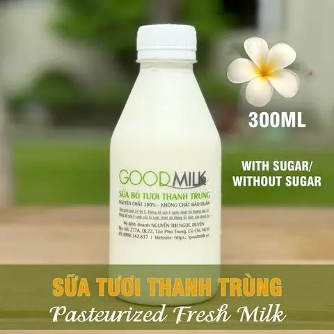 Hình ảnh Sữa bò tươi Goodmilk 300ml - có đường