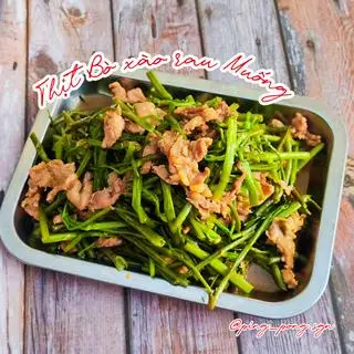 Hình ảnh Thịt Bò xào rau muống 