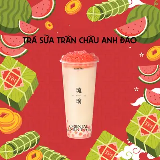 Hình ảnh Trà sữa trân châu anh đào
