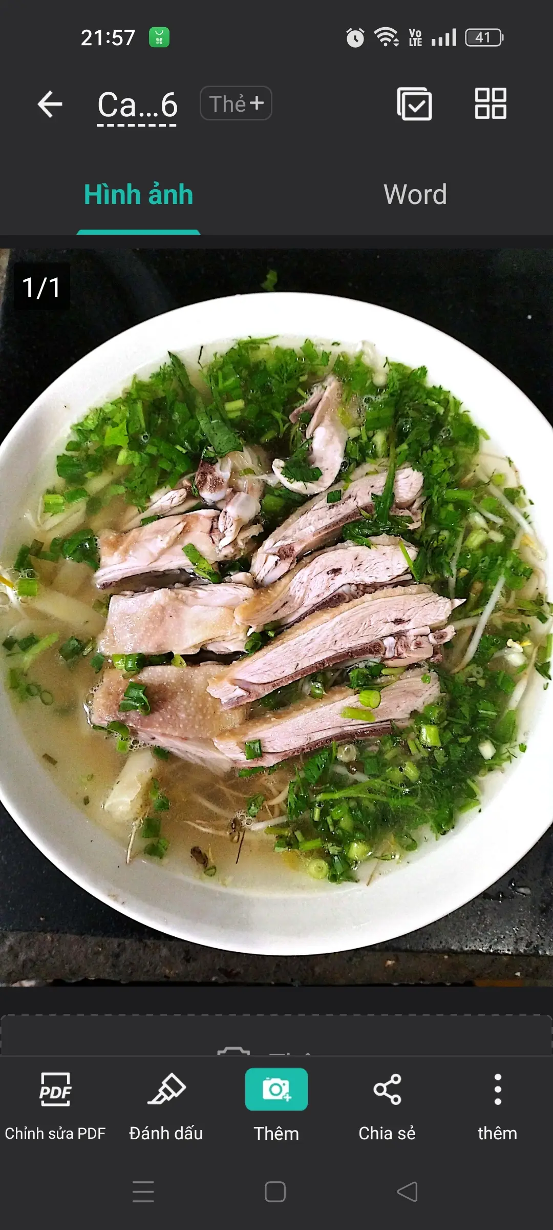Hình ảnh miến vịt chặt 