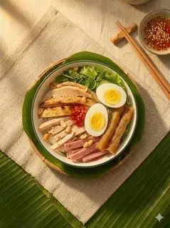 Hình ảnh Bún nem thập cẩm