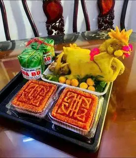 Hình ảnh Gà cúng nguyên con