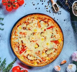 Hình ảnh Pizza Gà Nấm Sốt BBQ (L)