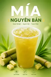 Hình ảnh Nước Mía Nguyên Chất Size 800ml