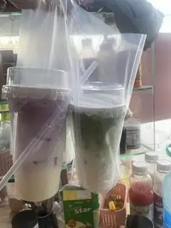 Hình ảnh latte khoai môn 