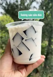 Hình ảnh Sữa dừa + sương sáo 