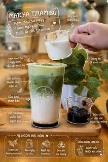 Hình ảnh Matcha latte tiramisu