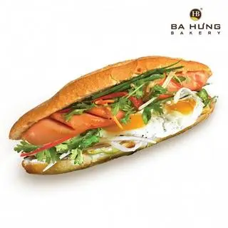 Hình ảnh bánh mì xúc xích + trứng 