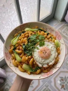 Hình ảnh Nui xào trứng 