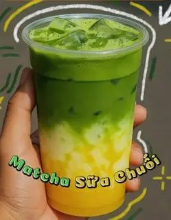 Hình ảnh Matcha latte chuối
