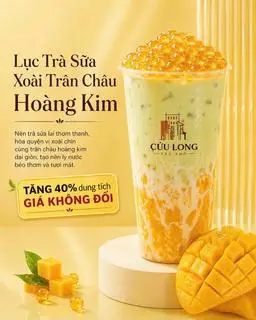 Hình ảnh lục sữa xoài trân châu hoàng kim 