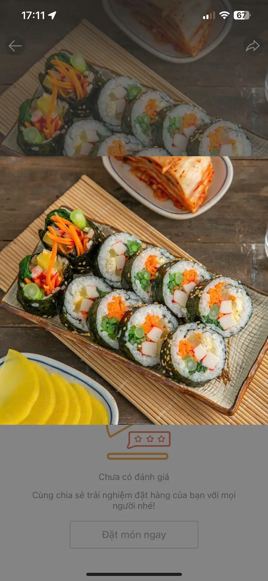 Hình ảnh Kimbap truyền thống