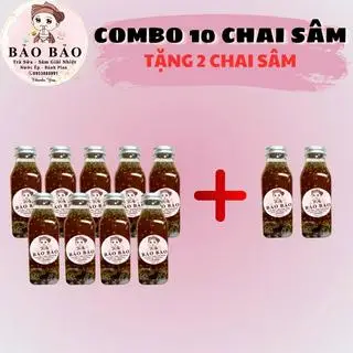 Hình ảnh Combo 10 chai sâm tặng 2 chai