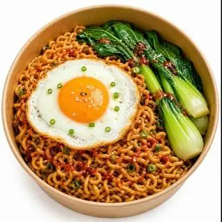 Hình ảnh Mì trộn trứng ốp la