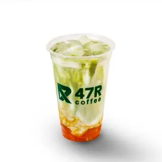 Hình ảnh Matcha latte đào