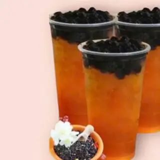 Hình ảnh hồng trà tắc thạch sợi 