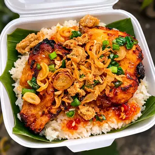 Hình ảnh Xôi gà nướng