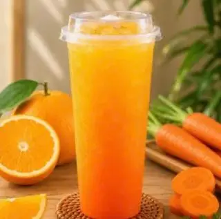Hình ảnh Nước ép Cam Mix Cà rốt Lý 700ml ( có đá)