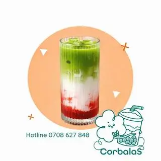 Hình ảnh Matcha Latte Dâu Tây