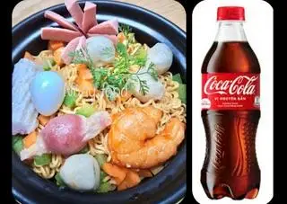 Hình ảnh 2 mì fulltopping 2 gói + 2 coca