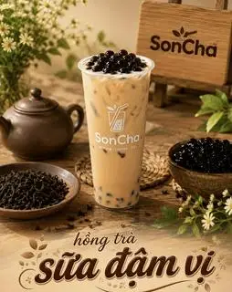 Hình ảnh Hồng trà sữa đậm vị