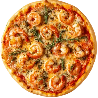 Hình ảnh Pizza tôm sốt bơ tỏi(20cm)