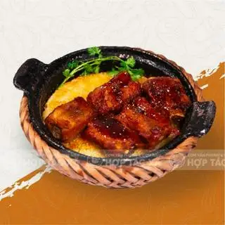 Hình ảnh Cơm Niêu 2 Mặt cháy Sườn sốt tiêu đen