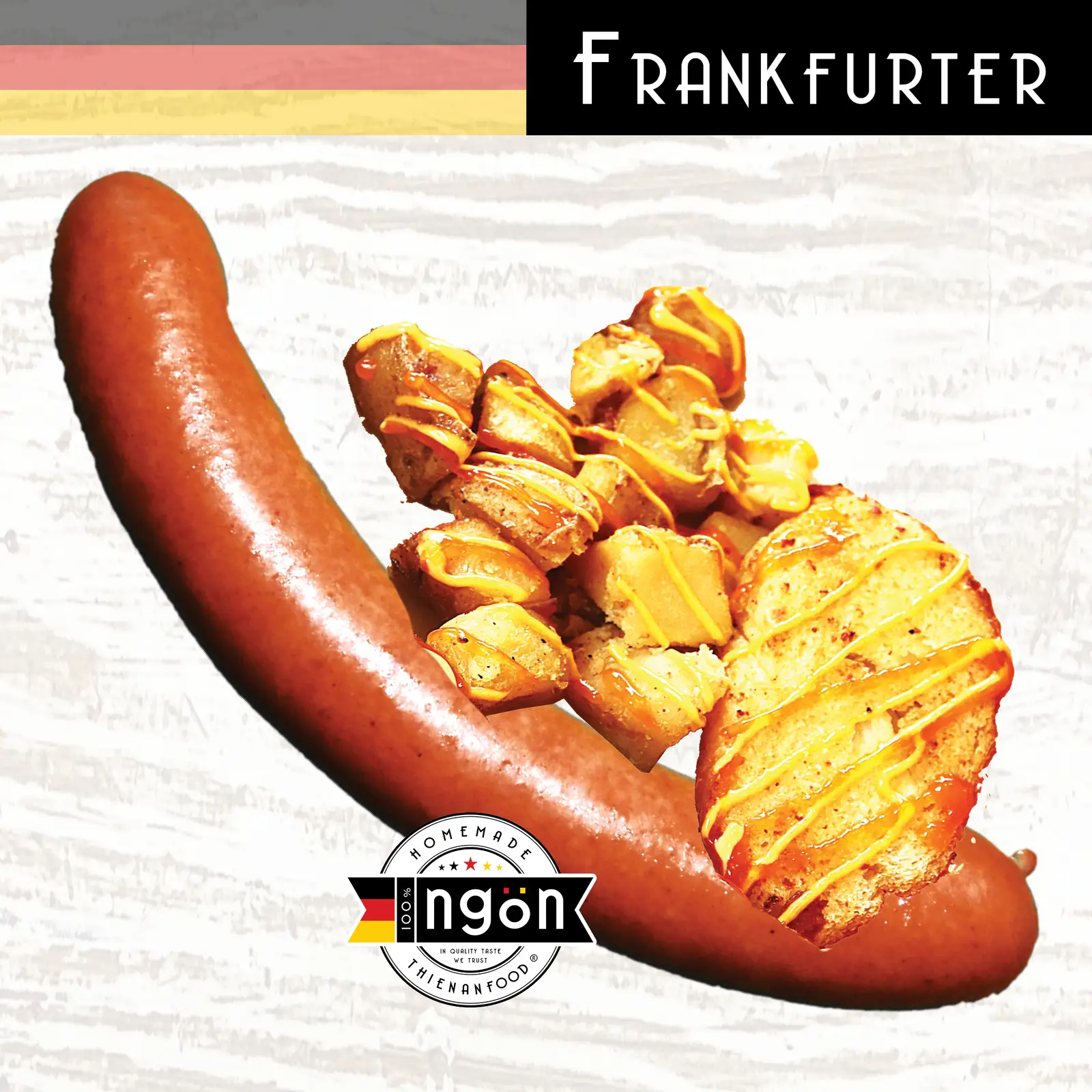 Hình ảnh K1 - KHOAI Xúc Xích Dài FRANKFURTER 