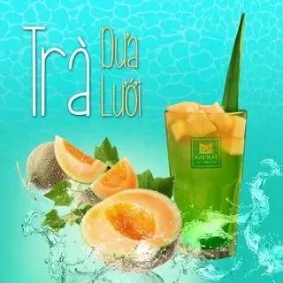 Hình ảnh trà dưa lưới tươi trân châu trắng