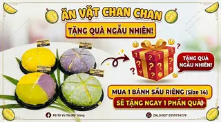Hình ảnh Bánh sầu riêng sz 14 ngẫu nhiên ( tặng quà bất ky)