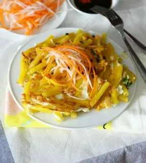 Hình ảnh Nui chiên 2 trứng 